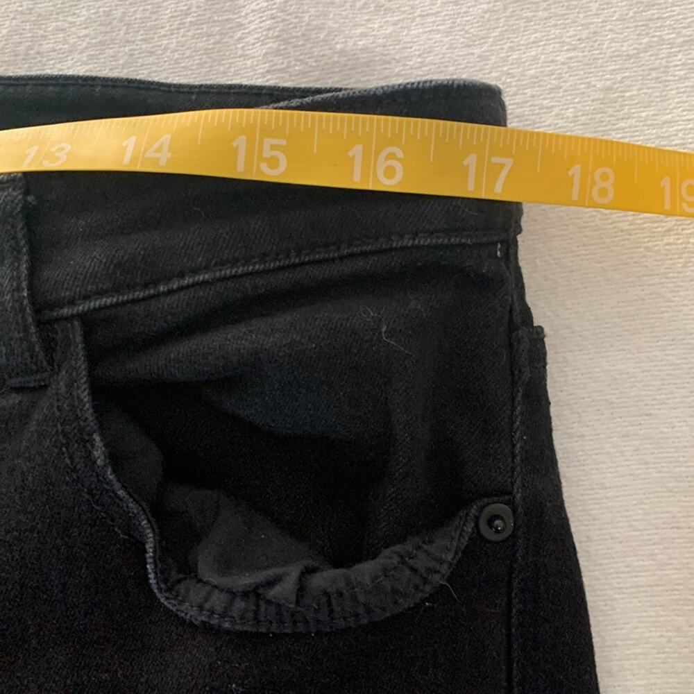 Eloquii womens 14 black denim jeans split leg - Picture 8 of 15
